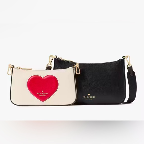 Kate Spade Duet Puffy Heart crossbody bag - Picture 2 of 10